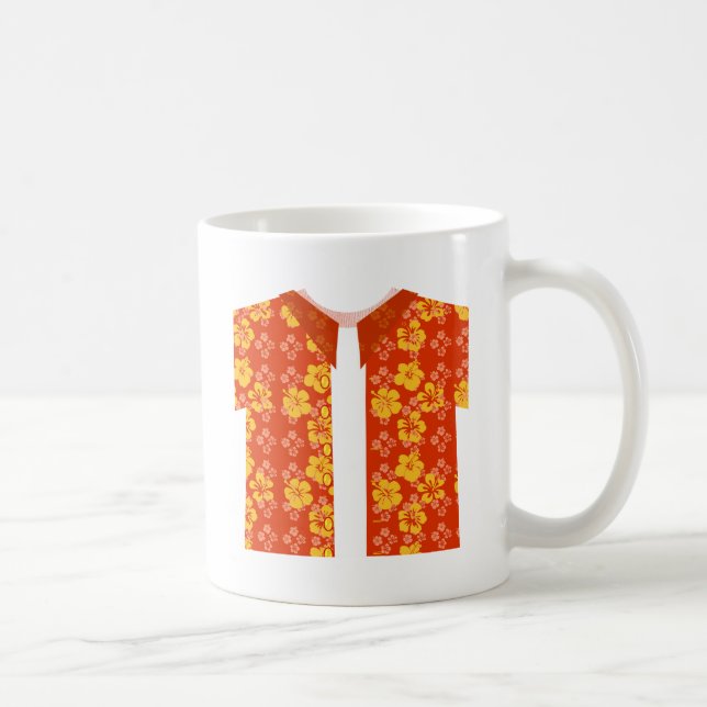 Aloha Stil Roligt Tropical Vibes Design Kaffemugg (Höger)