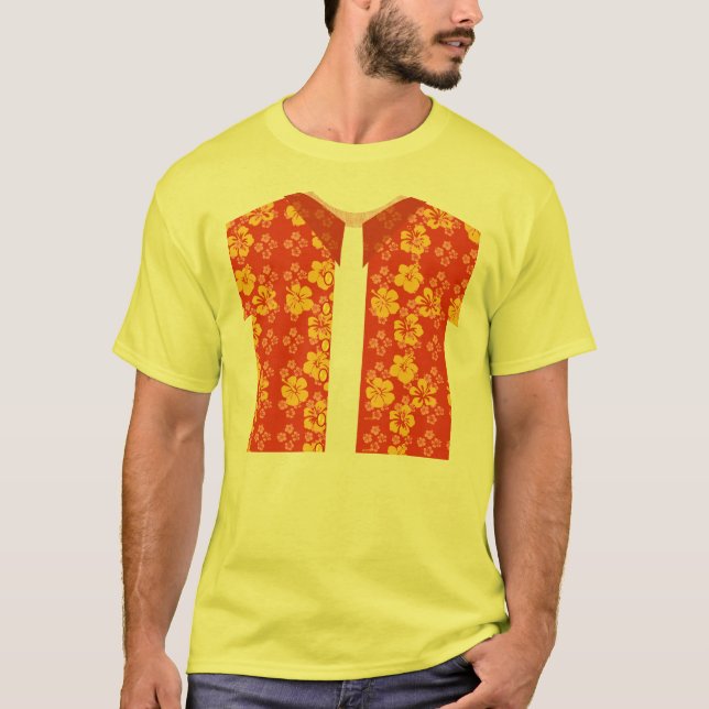Aloha Stil Roligt Tropical Vibes Design T Shirt (Framsida)