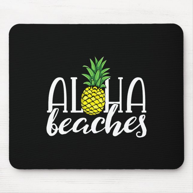 Aloha stränder Hawaiian möhipparty Pineappl Musmatta (Framsidan)