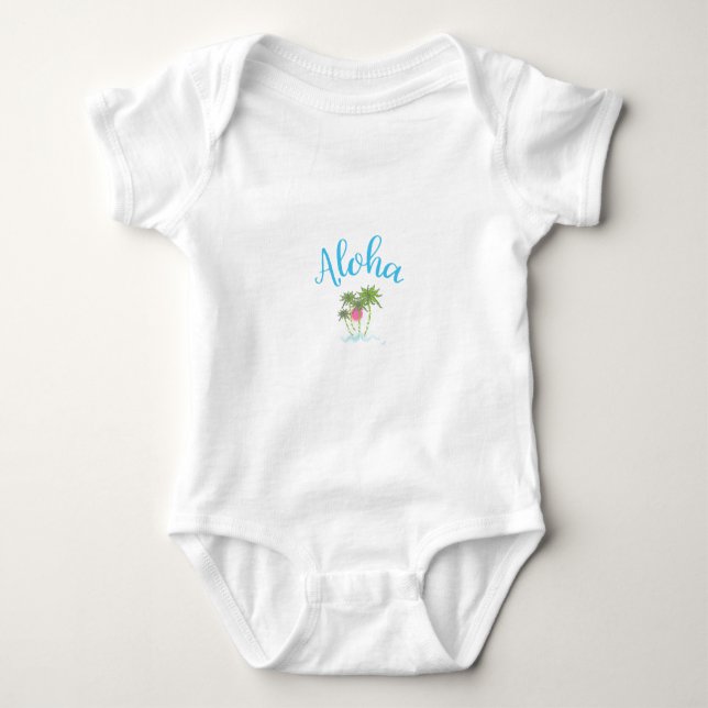 Aloha-stränder, hawaiiska Vacation-Coolan T Shirt (Framsida)