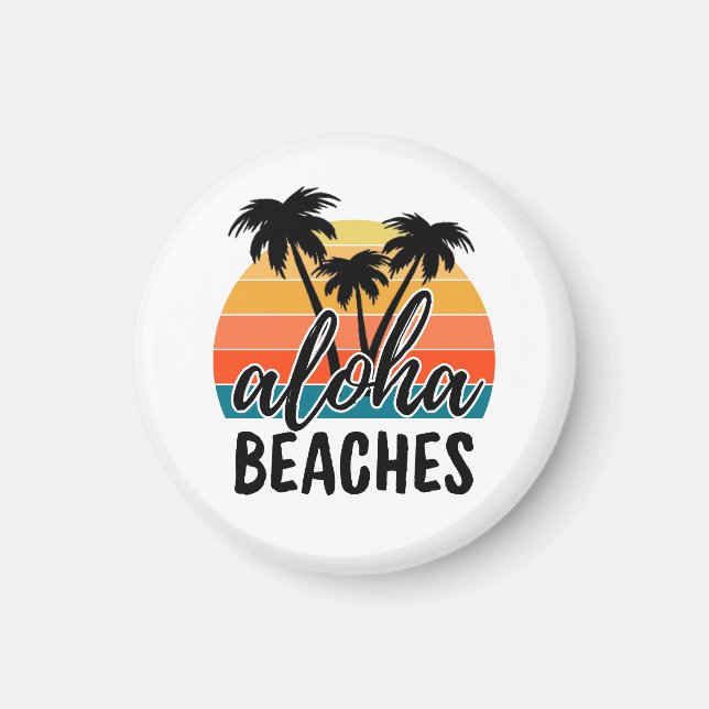 Aloha-stränder Magnet (Framsidan)