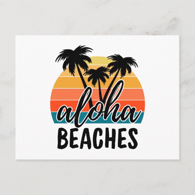 Aloha STRÄNDER Vykort (Framsida)