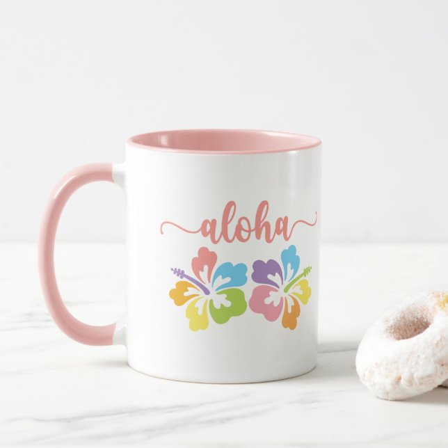 Aloha Summer Pastel Mugg (Med munk)
