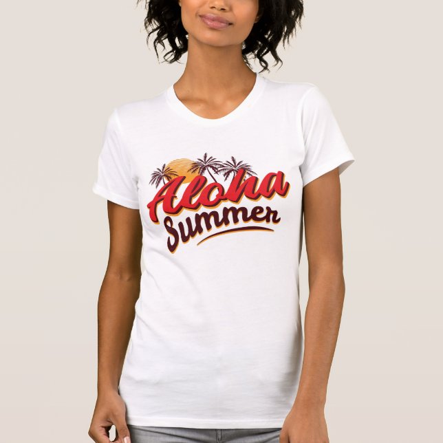 Aloha Summer T Shirt (Framsida)