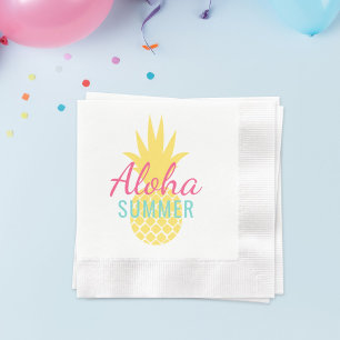 Aloha Summer Tropical Gult Pineapple Pappersservett