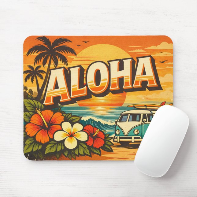 Aloha Sunset Island Vacation Vibes Musmatta (Med mus)