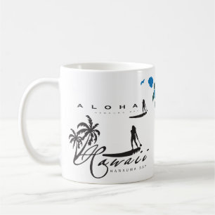 Aloha surfa för Hawaii öar Kaffemugg