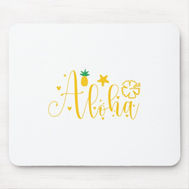 Aloha-Surfer-Handflatan-Tropical-Retro-Beach-Funny Musmatta (Framsidan)