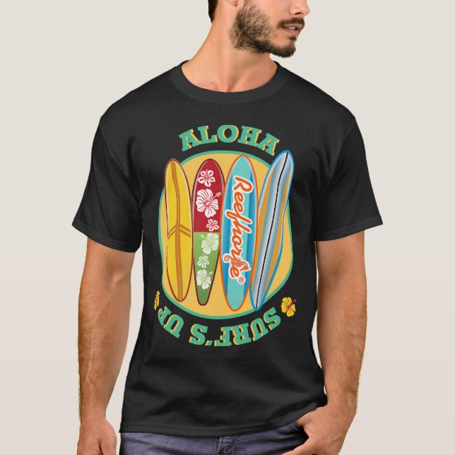 Aloha Surf's Up T Shirt (Framsida)