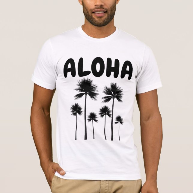 ALOHA T-tröjor T Shirt (Framsida)