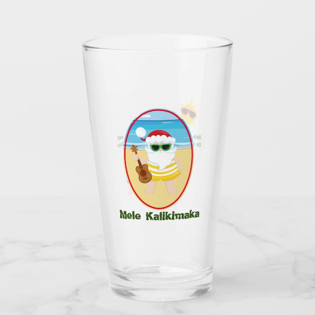 Aloha Tomte Glas Tumbler (Framsida)