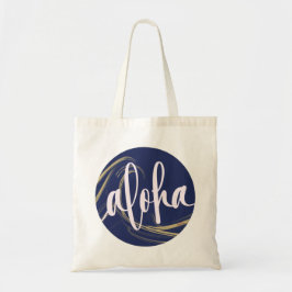 Aloha Tote Bag Kai Ocean (blank back) Tygkasse