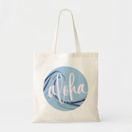 Aloha Tote Bag Kai Ocean Lt Blue (blank back) Tygkasse