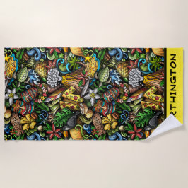 ALOHA Tropical Beach Towel