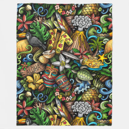 ALOHA Tropical Fleecefilt