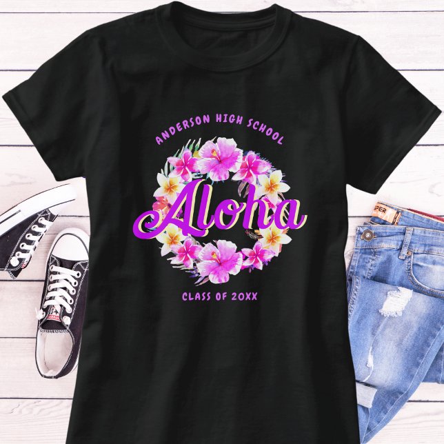 Aloha Tropical Hawaiian Luau Studenten T-Shirt (Skapare uppladdad)