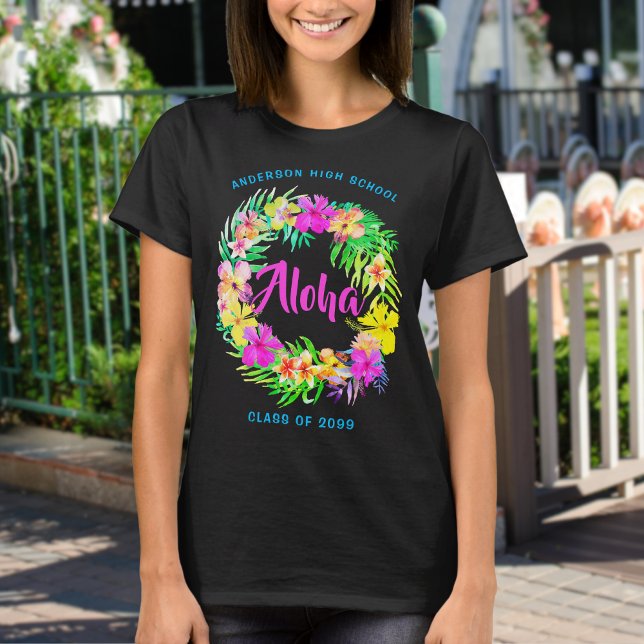 Aloha Tropical Hawaiian Luau Studenten T Shirt (Skapare uppladdad)