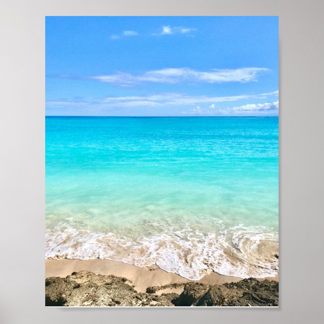 Aloha Tropical Hawaiian Ocean Poster (Framsidan)