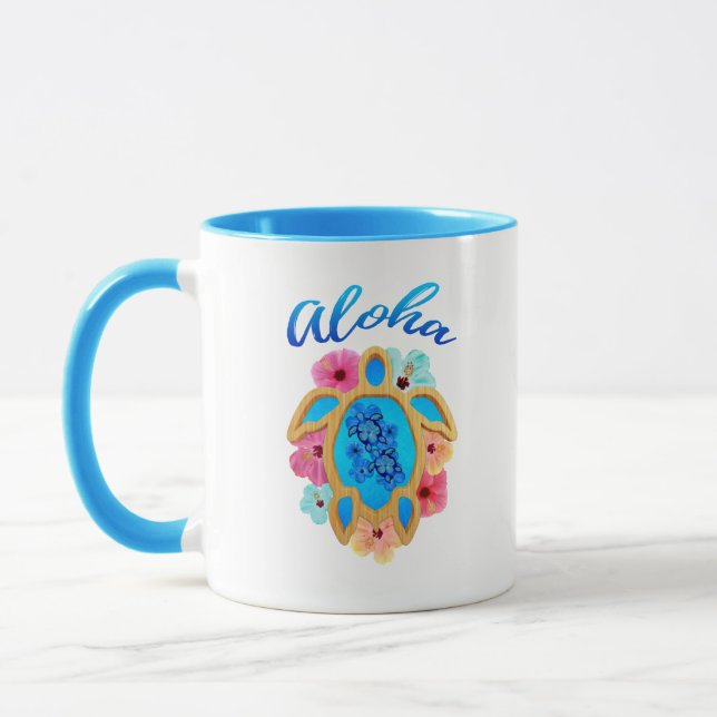 Aloha Tropical Honu Sea Turtle Mugg (Vänster)