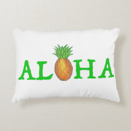 ALOHA Tropical Island Hawaiian Pineapple Hawaii Prydnadskudde
