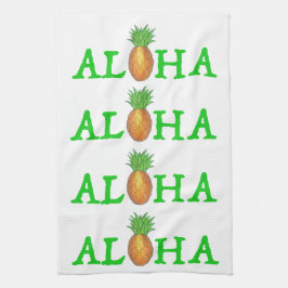 ALOHA Tropical Island Hawaiian Pineapple Towel Kökshandduk