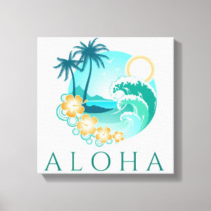 Aloha Tropical Kanvastryck