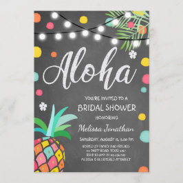 Aloha Tropical Möhippa inbjudan Hawaii Luau