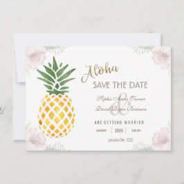 Aloha Tropical Pineapple Beach SPARA DATUM Spara Datumet