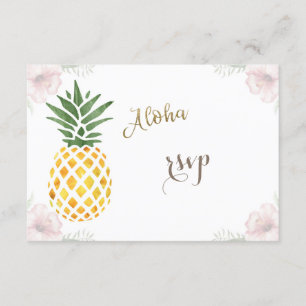 Aloha Tropical Pineapple Beach Wedding OSA Kort