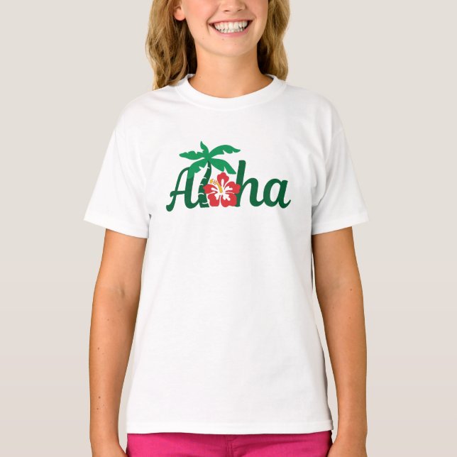 Aloha Tropical T Shirt (Framsida)