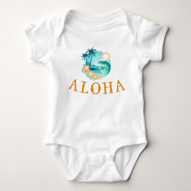Aloha Tropical Tee Shirt (Framsida)