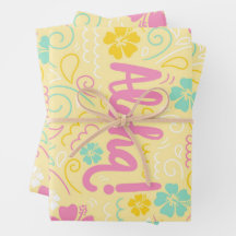 Aloha Tropical Wrapping Papper - Summer Party Vibe