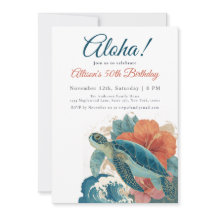 Aloha Tropisk Havs Sköldpadda Hawaiiansk Luau Föde