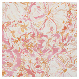 ALOHA tropisk vattenfärgblommigt för STATLIG Tyg