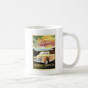Aloha! Tropiskt paradis för sommar Kaffemugg