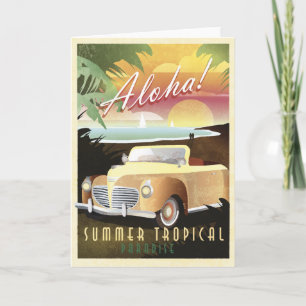 Aloha! Tropiskt paradis för sommar Kort