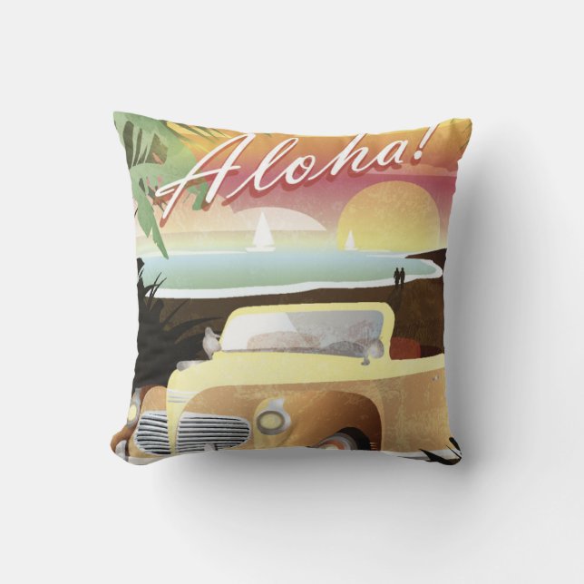 Aloha! Tropiskt paradis för sommar Kudde (Framsida)