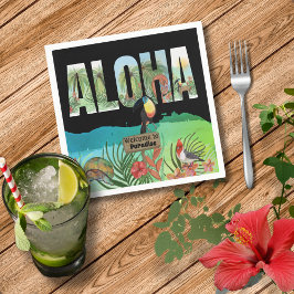 Aloha Tropiskt Paradis Tukan Pappersservett