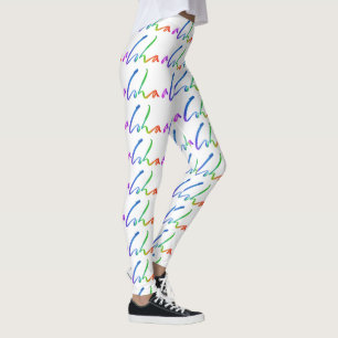 Aloha - tropiskt räcka bokstäver - seglar och leggings