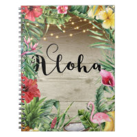 Aloha Tropiskt Trä Blommor Löv & Ljus Sommar
