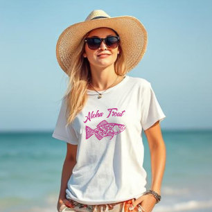 Aloha Trout-Fisherman Stil T Shirt