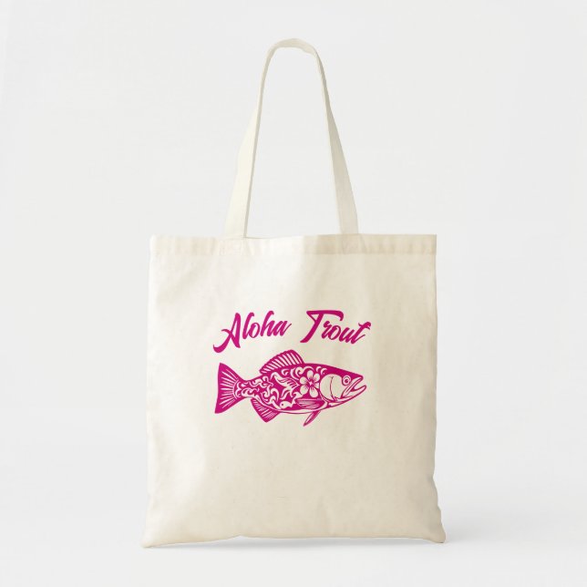 Aloha Trout-Fiskarstil Tygkasse (Framsidan)