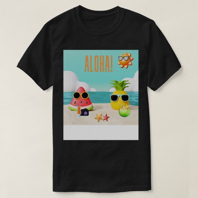 Aloha TShirt 7 T Shirt (Design framsida)