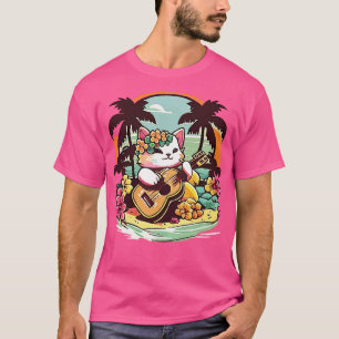 Aloha Ukulele Kattunge T Shirt