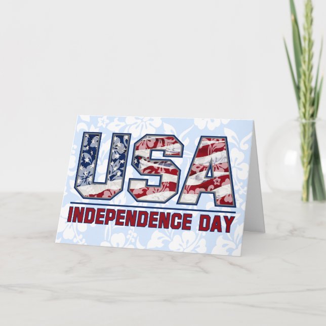 Aloha USA hawaianska blom- hälsningkort Kort (Framsida)