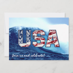 Aloha USA Wave Party-inbjudningar Inbjudningar