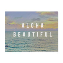 Aloha Vacker Haena Havs vykort