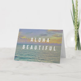 Aloha Vacker Haena Havs vykort
