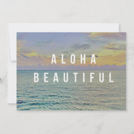 Aloha Vacker Haena Havs vykort