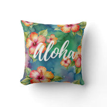 Aloha vacker hibiskusblommönster Hawaii